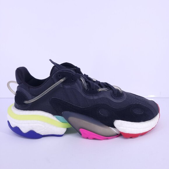 Adidas Torsion X Men’s 9.5 Black Multi Boost Running Shoes EE4884 Rare - Picture 1 of 16